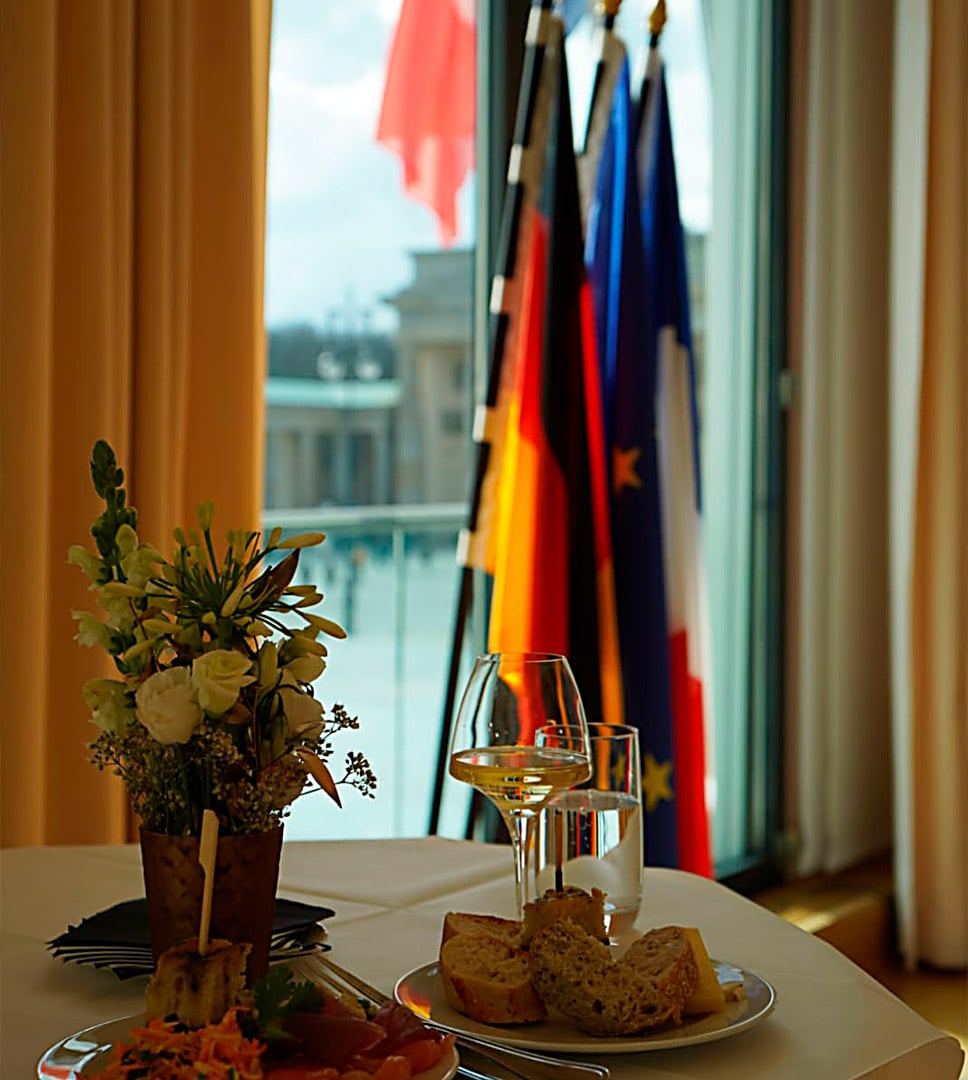 Rencontre Franco-Allemande drapeaux